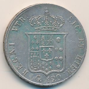 Неаполь и Сицилия, 120 гран (1853 г.)