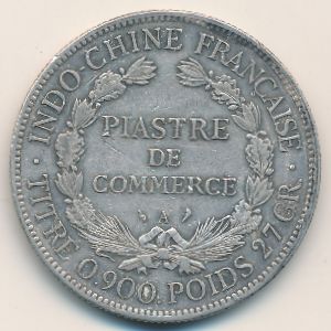 Французский Индокитай, 1 пиастр (1924 г.)