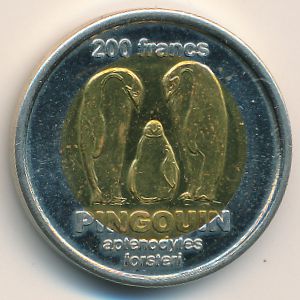 Земля Адели., 200 франков (2011 г.)