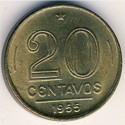 Brazil, 20 centavos, 1948–1956
