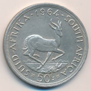 ЮАР, 50 центов (1964 г.)