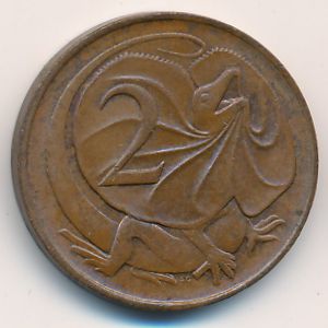 Австралия, 2 цента (1967 г.)