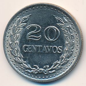 Колумбия, 20 сентаво (1973 г.)