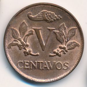 Колумбия, 5 сентаво (1973 г.)