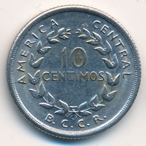 Коста-Рика, 10 сентимо (1953 г.)
