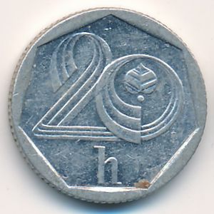 Чехия, 20 гелеров (1993 г.)