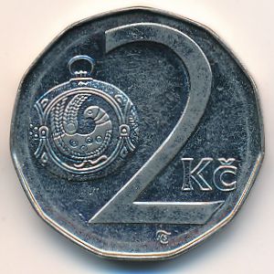 Чехия, 2 кроны (1997 г.)