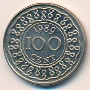 Суринам, 100 центов (1989 г.)