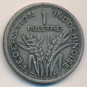 Французский Индокитай, 1 пиастр (1947 г.)
