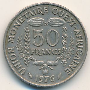 Западная Африка, 50 франков (1976 г.)