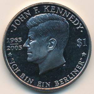 Виргинские острова, 1 доллар (2003 г.)