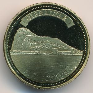 Гибралтар, 5 фунтов (2010 г.)