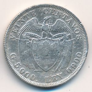 Колумбия, 20 сентаво (1941 г.)