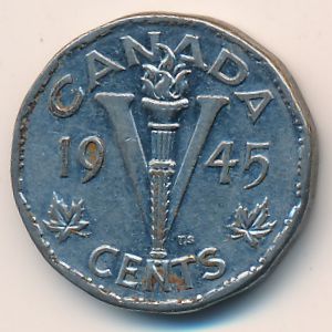 Канада, 5 центов (1945 г.)
