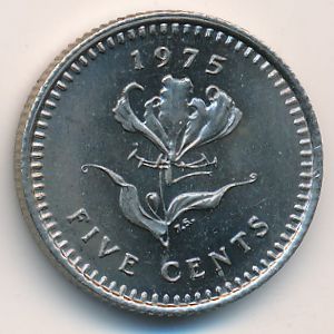Родезия, 5 центов (1975 г.)