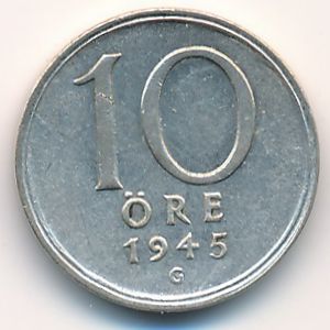 Швеция, 10 эре (1945 г.)