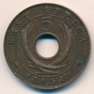Восточная Африка, 5 центов (1951 г.)