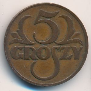 Польша, 5 грошей (1931 г.)