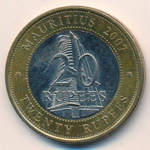 Маврикий, 20 рупий (2007 г.)