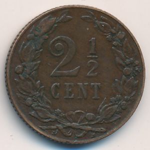 Нидерланды, 2 1/2 цента (1906 г.)