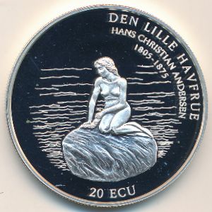 Дания., 20 экю (1995 г.)
