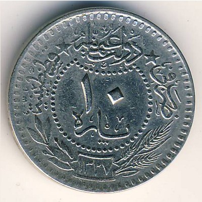 Turkey, 10 para, 1910–1915