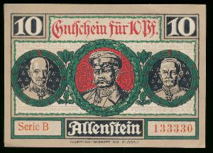 Нотгельды Германии, 10 пфенигов 