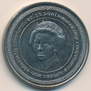 Остров Мэн, 1 крона (1984 г.)