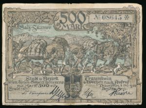 Траунштайн., 500 марок (1922 г.)