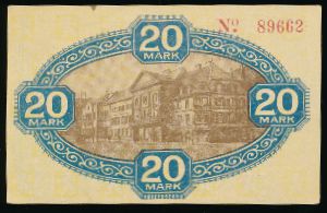 Цвайбрюккен., 20 марок (1918 г.)