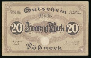 Пёснек., 20 марок (1919 г.)