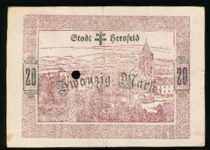 Херсфельд., 20 марок (1918 г.)