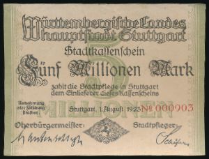 Штутгарт., 5000000 марок (1923 г.)