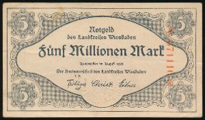 Висбаден., 5000000 марок (1923 г.)