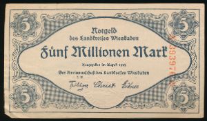 Висбаден., 5000000 марок (1923 г.)