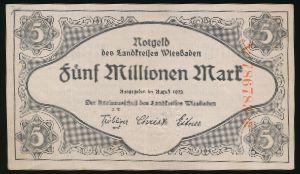 Висбаден., 5000000 марок (1923 г.)