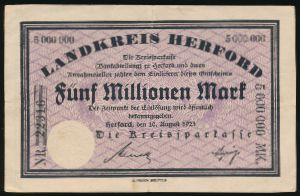 Дрезден., 5000000 марок (1923 г.)