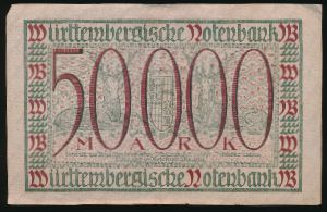 Штутгарт., 50000 марок (1923 г.)