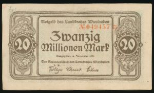 Висбаден., 20000000 марок (1923 г.)