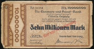 Лейпциг., 10000000 марок (1923 г.)