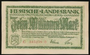Дармштадт., 10000000 марок (1923 г.)