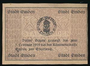 Эмден., 5 марок (1919 г.)