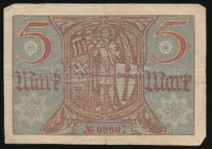 Айзенах., 5 марок (1918 г.)