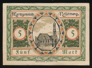 Линденберг-им-Алльгой., 5 марок (1918 г.)