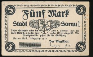 Жары., 5 марок (1919 г.)