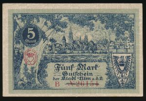Ульм., 5 марок (1918 г.)