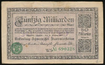 Мекленбург-Передняя Померания., 50000000000 марок (1923 г.)