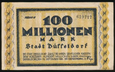 Дюссельдорф., 100000000 марок (1923 г.)