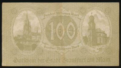 Франкфурт-на-Майне., 100000000 марок (1923 г.)