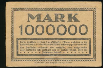 Дрезден., 1000000 марок (1923 г.)